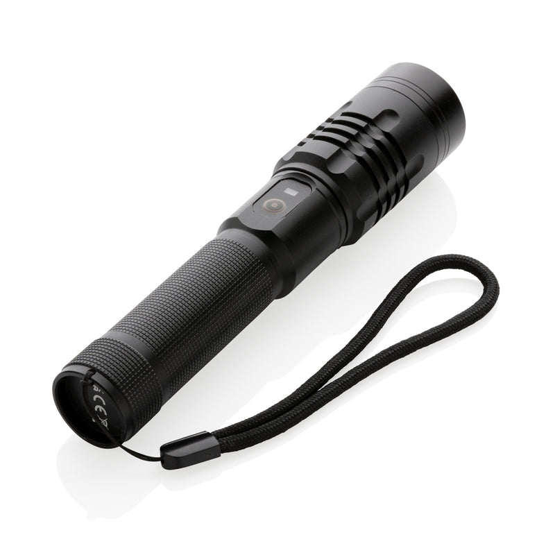 Load image into Gallery viewer, GearX USB rechargeable torch with adjustable focus, compact handheld tools and torches for versatile illumination.
