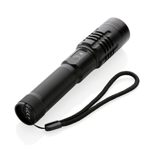 GearX USB rechargeable torch with adjustable focus, compact handheld tools and torches for versatile illumination.