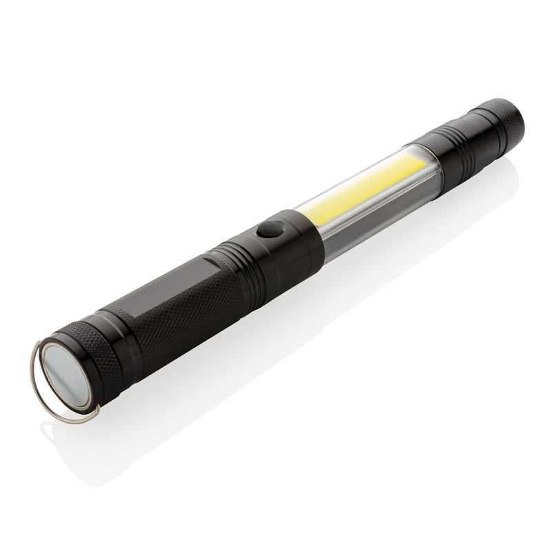 Load image into Gallery viewer, Large telescopic LED light with COB from XD Collection, portable tools and torch for versatile lighting.
