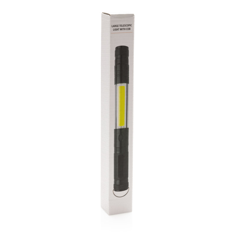 Load image into Gallery viewer, Large telescopic light with COB LED from XD Collection, featuring adjustable extension and bright illumination for tools and workspaces.
