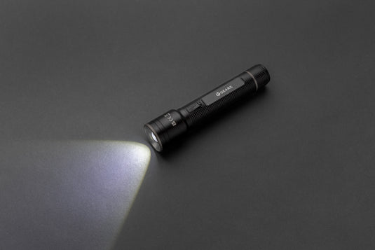 GearX RCS recycled aluminum USB-rechargeable torch with large beam, durable tools and torches for outdoor and emergency use