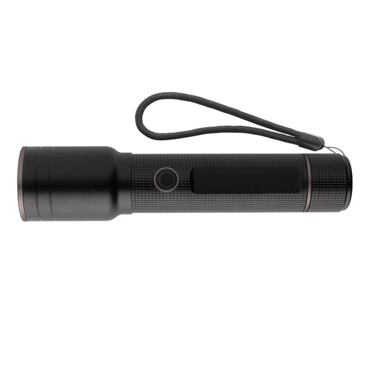 RCS recycled aluminum USB-rechargeable heavy duty torch - Custom Wood Designs