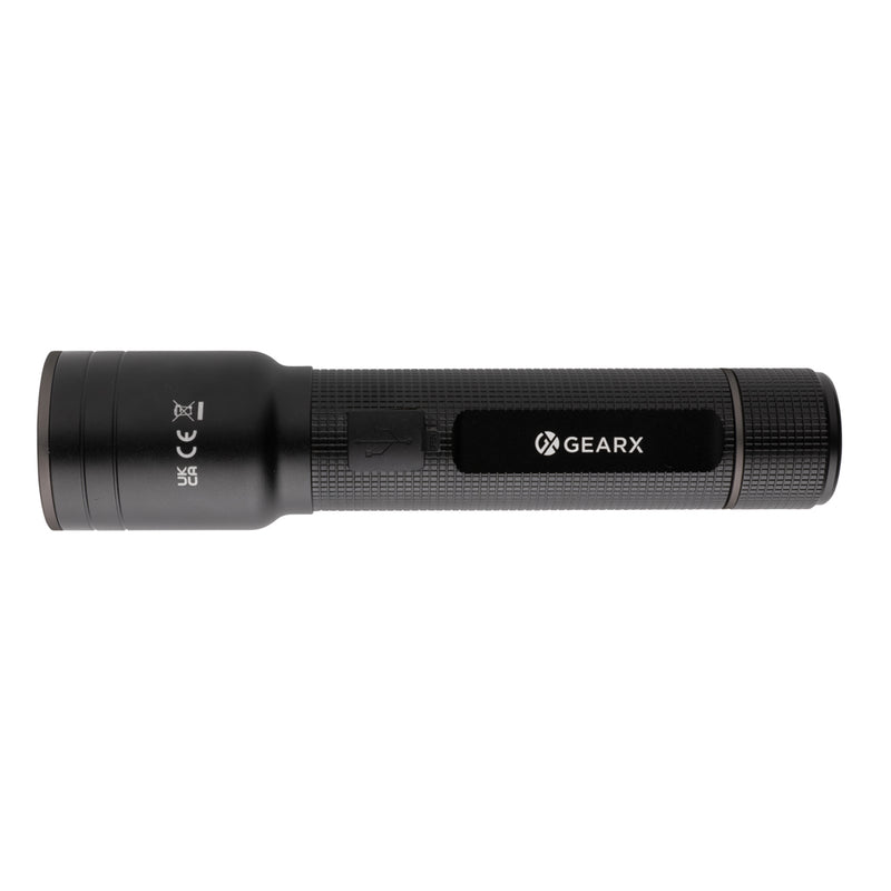 Load image into Gallery viewer, GearX RCS recycled aluminum USB-rechargeable heavy duty torch, durable tools and torches for outdoor or industrial use.
