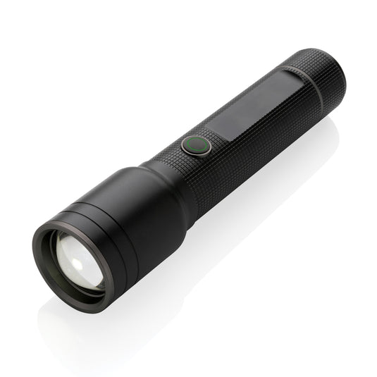 GearX RCS recycled aluminum USB-rechargeable heavy-duty torch with bright LED light and durable construction for outdoor use.