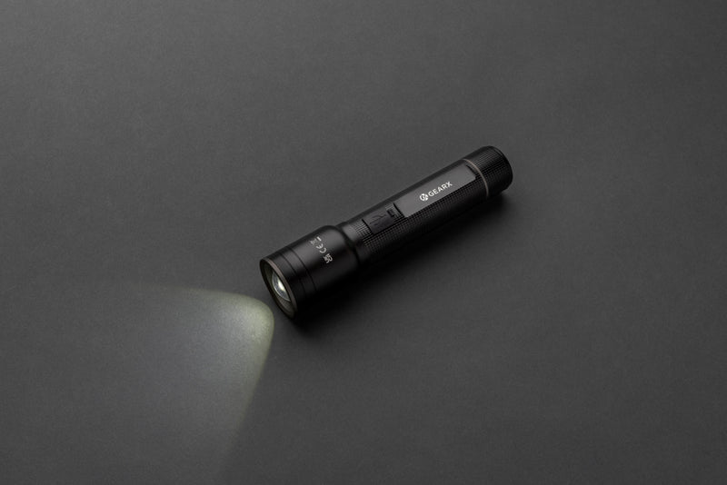 Load image into Gallery viewer, GearX RCS recycled aluminum USB-rechargeable heavy duty torch, durable tool with bright LED light and sturdy handle.
