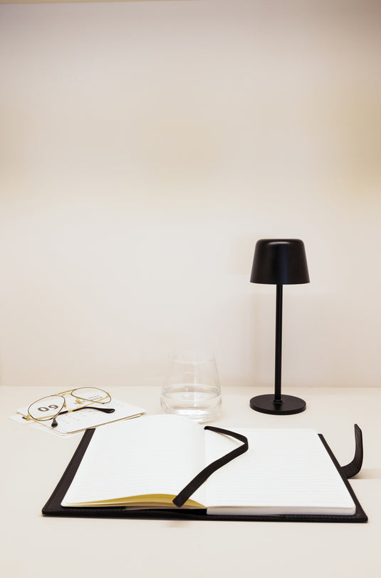 Zenic RCS recycled plastic USB re-chargable table lamp - Custom Wood Designs