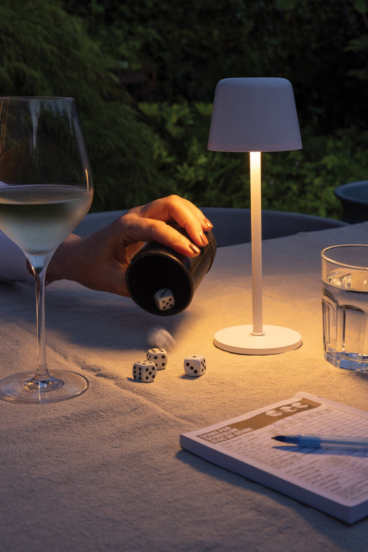 Zenic RCS recycled plastic USB re-chargable table lamp - Custom Wood Designs
