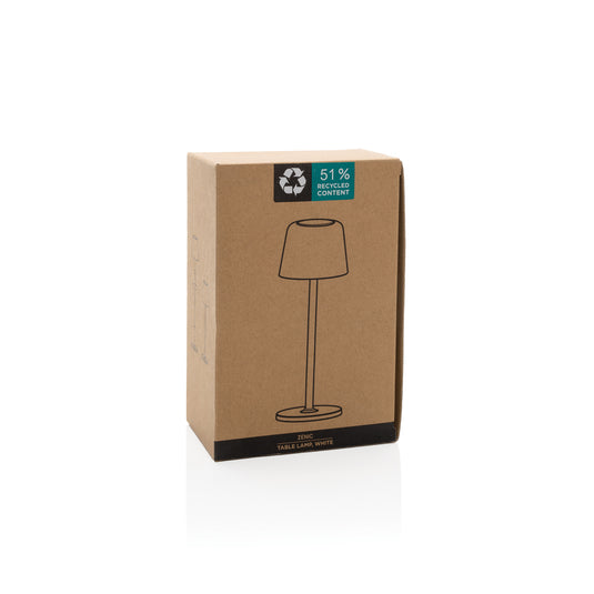 Zenic RCS recycled plastic USB re-chargable table lamp - Custom Wood Designs