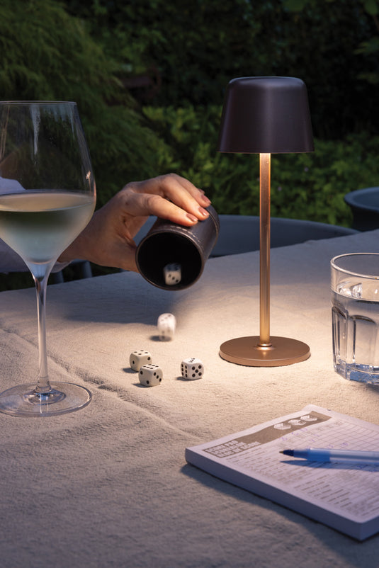Zenic RCS recycled plastic USB re-chargable table lamp - Custom Wood Designs