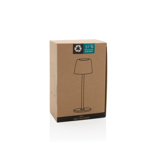 Zenic RCS recycled plastic USB re-chargable table lamp - Custom Wood Designs