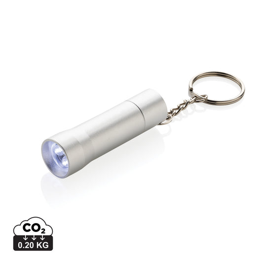 Recycled aluminium keychain torch from XD Collection, compact tools and torches featuring the Flash RCS design.