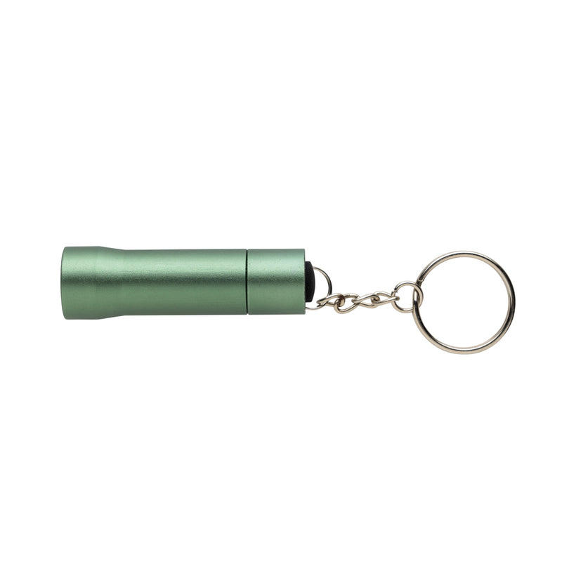 Load image into Gallery viewer, XD Collection Flash RCS recycled aluminium keychain torch, compact tools and torch with keyring attachment, eco-friendly design
