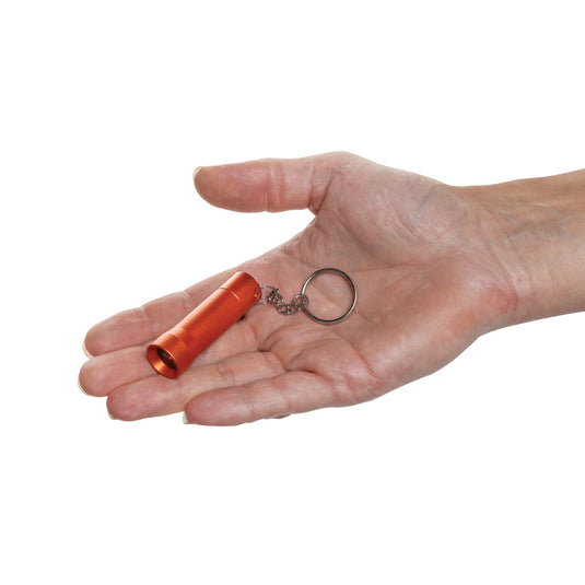 XD Collection Flash RCS recycled aluminium keychain torch, compact tool with LED light, designed for portability and everyday use.