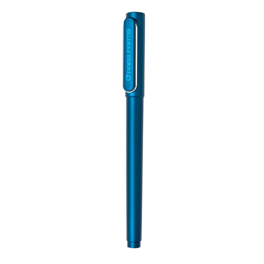 XD Collection X6 cap pen with ultra glide ink, showcasing a sleek writing instrument with a metallic finish and cap.