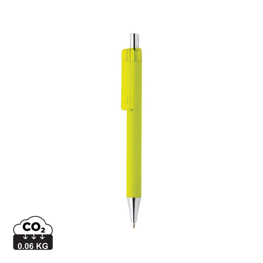XD Collection X8 smooth touch pen for writing instruments, showing sleek design and black ink tip on a white background.