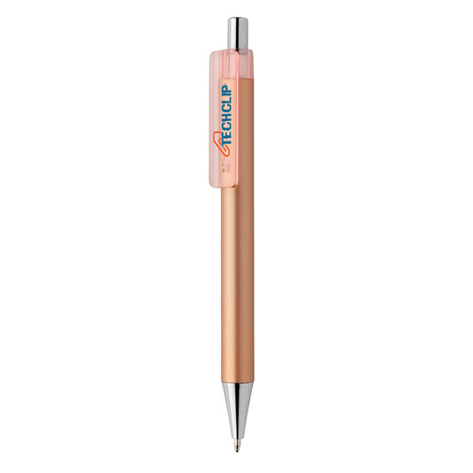 XD Collection X8 metallic pen, a sleek writing instrument with a shiny metallic finish and ergonomic design.