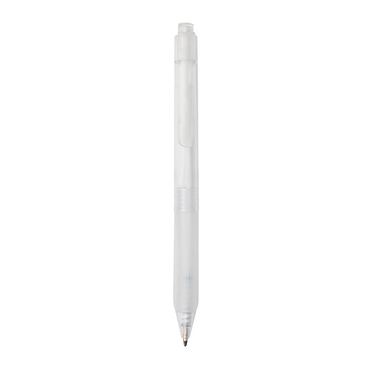XD Collection X9 frosted pen with silicone grip, a sleek writing instrument with a comfortable grip and modern design.