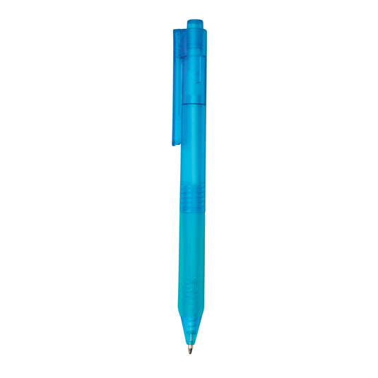 XD Collection X9 frosted pen with silicone grip for smooth writing and comfortable hold, shown in the image.