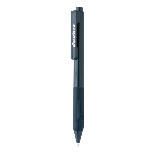 XD Collection X9 solid pen with silicone grip, a sleek writing instrument featuring ergonomic design and smooth ink flow.