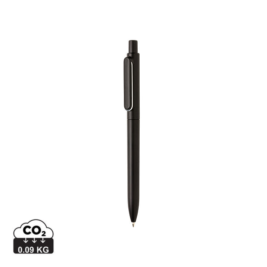 XD Collection X6 pen showing sleek black body and silver clip, a stylish writing instrument with smooth ink flow.