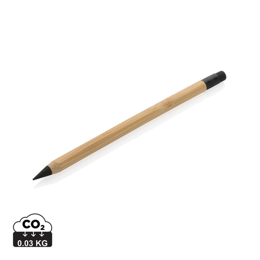 Bamboo infinity pencil with eraser - Custom Wood Designs