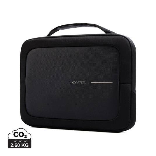 XD Design 14-inch laptop bag with padded compartments and adjustable straps, designed for secure travel and daily use.