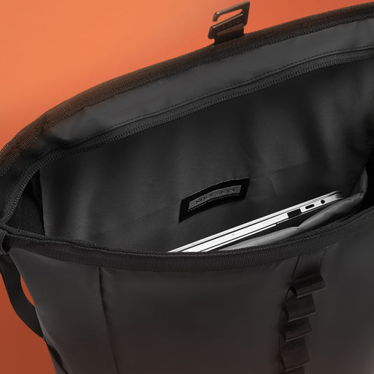 Urban Water Resistant Bike Backpack by XD Design with multiple compartments and durable water-resistant fabric for cycling.