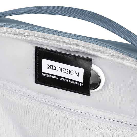 XD Design Bobby Air Backpack in black with multiple compartments, lightweight travel bag with ergonomic shoulder straps.
