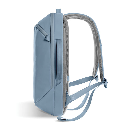 XD Design Bobby Air backpack in black with multiple compartments, ergonomic straps, suitable for travel and daily use.