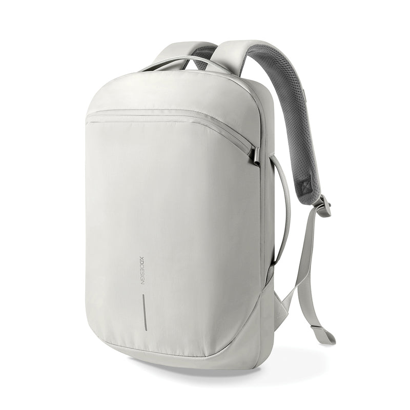 Load image into Gallery viewer, XD Design Bobby Air backpack in black with multiple compartments, showcasing its sleek design and durable travel bag features.
