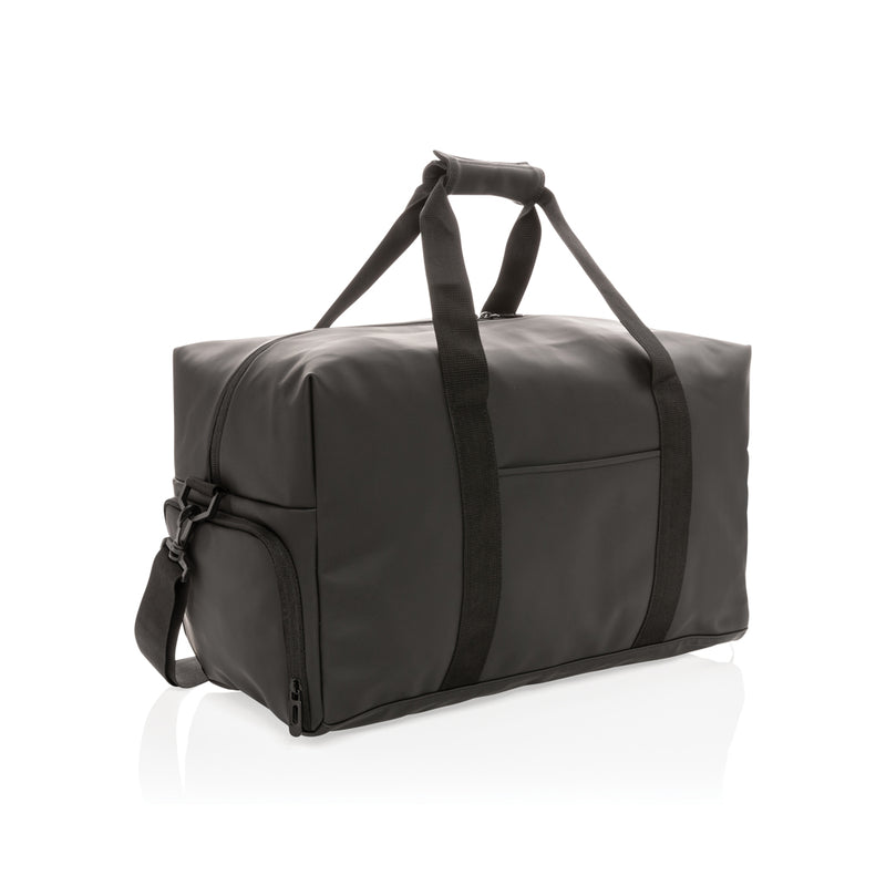 Load image into Gallery viewer, Smooth PU weekend duffle bag from XD Collection, featuring a sleek design and sturdy handles for travel and weekend trips.
