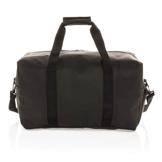 Smooth PU weekend duffle bag from XD Collection, featuring a sleek design and sturdy handles for travel and weekend trips.