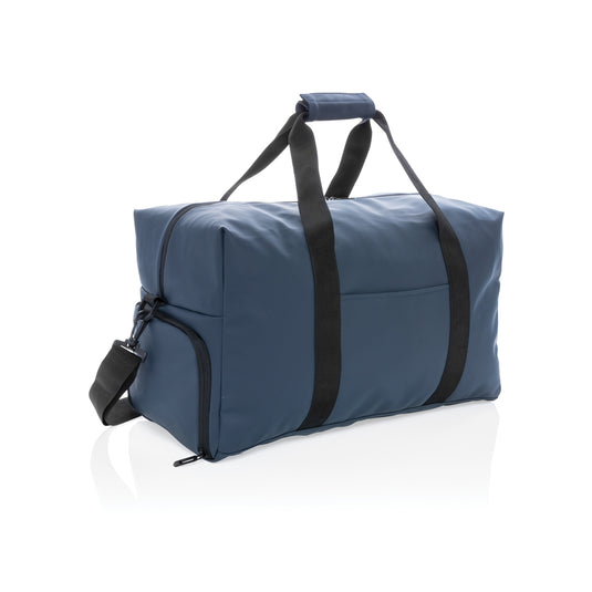 Smooth PU weekend duffle bag from XD Collection, featuring a sleek design and sturdy handles for travel and weekend trips.