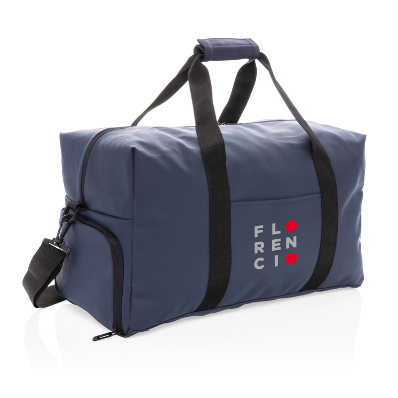 Load image into Gallery viewer, Smooth PU weekend duffle bag by XD Collection, showing spacious design with handles and zipper closure for travel and weekend trips.
