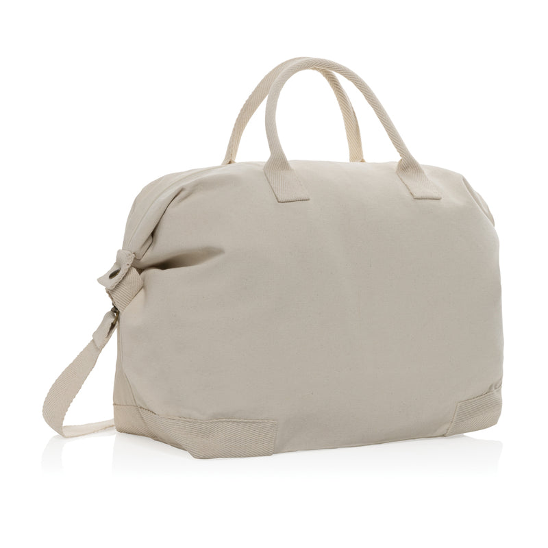 Load image into Gallery viewer, 500 gsm recycled canvas deluxe weekend bag - Custom Wood Designs
