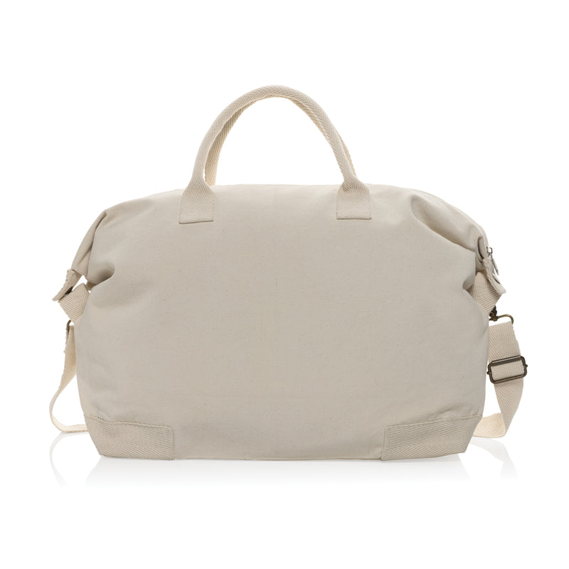 Load image into Gallery viewer, 500 gsm recycled canvas deluxe weekend bag - Custom Wood Designs
