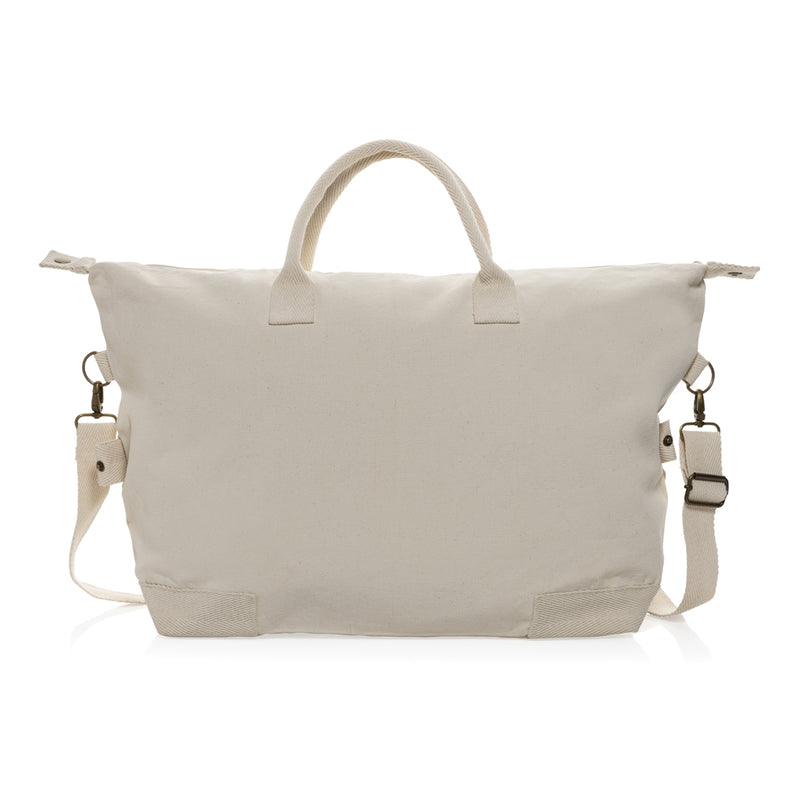Load image into Gallery viewer, 500 gsm recycled canvas deluxe weekend bag - Custom Wood Designs
