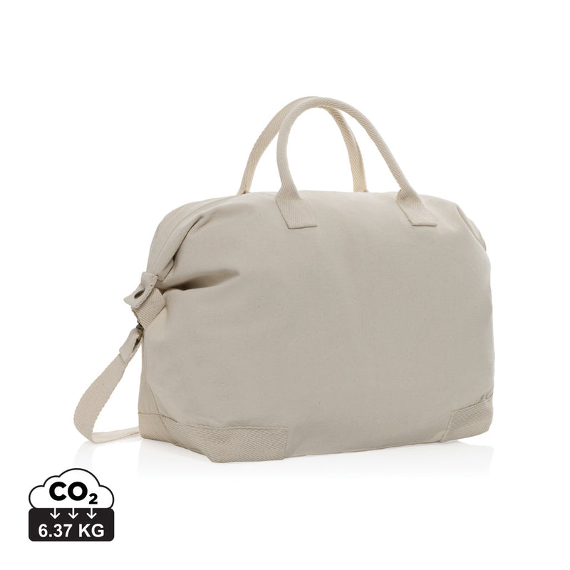 Load image into Gallery viewer, 500 gsm recycled canvas deluxe weekend bag - Custom Wood Designs
