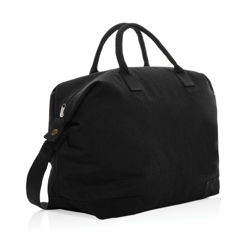 Load image into Gallery viewer, 500 gsm recycled canvas deluxe weekend bag - Custom Wood Designs

