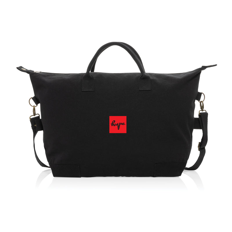 Load image into Gallery viewer, 500 gsm recycled canvas deluxe weekend bag - Custom Wood Designs
