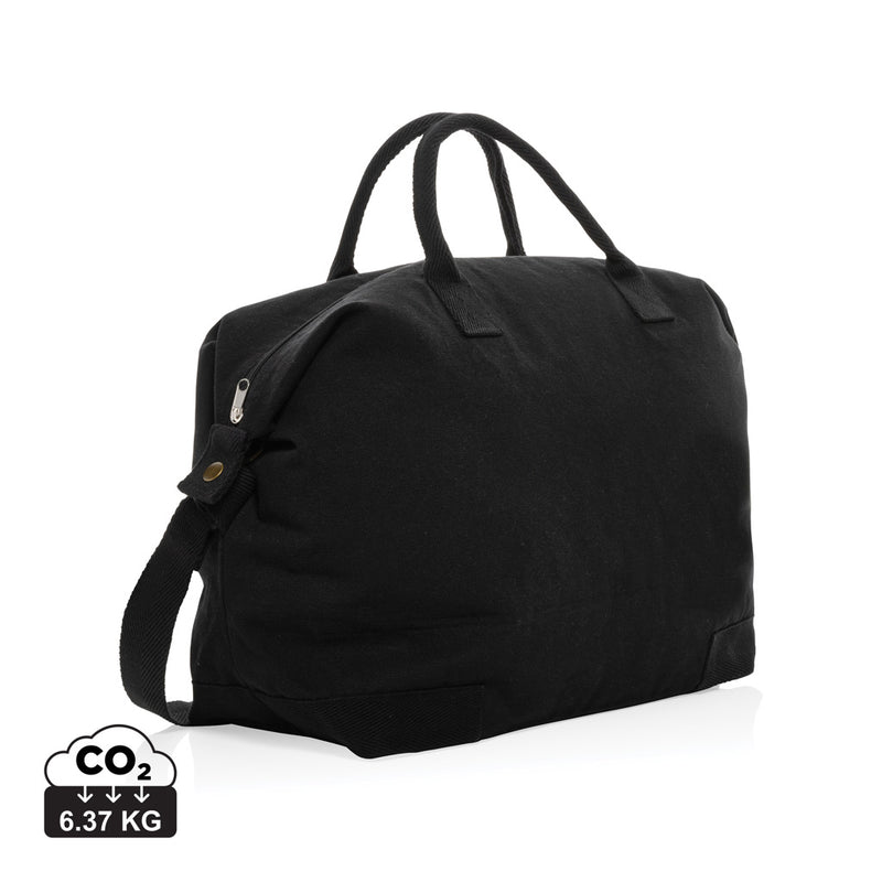 Load image into Gallery viewer, 500 gsm recycled canvas deluxe weekend bag - Custom Wood Designs
