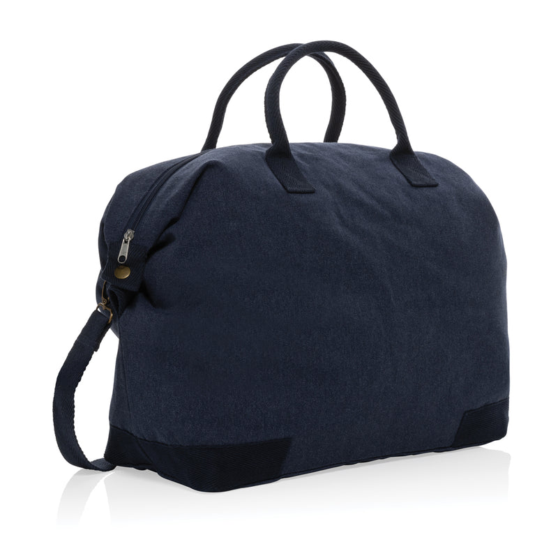 Load image into Gallery viewer, 500 gsm recycled canvas deluxe weekend bag - Custom Wood Designs
