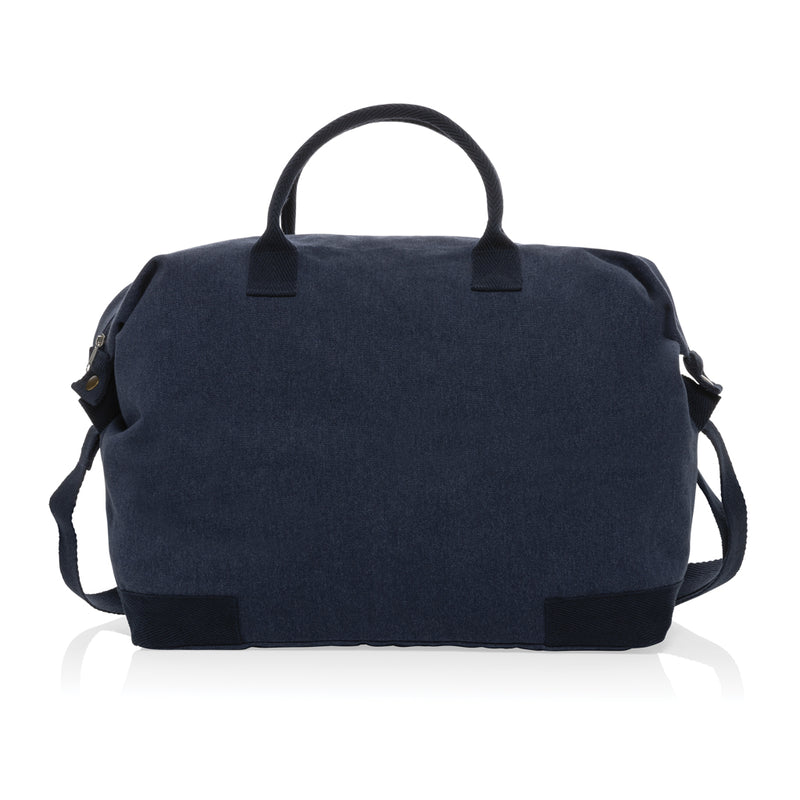 Load image into Gallery viewer, 500 gsm recycled canvas deluxe weekend bag - Custom Wood Designs
