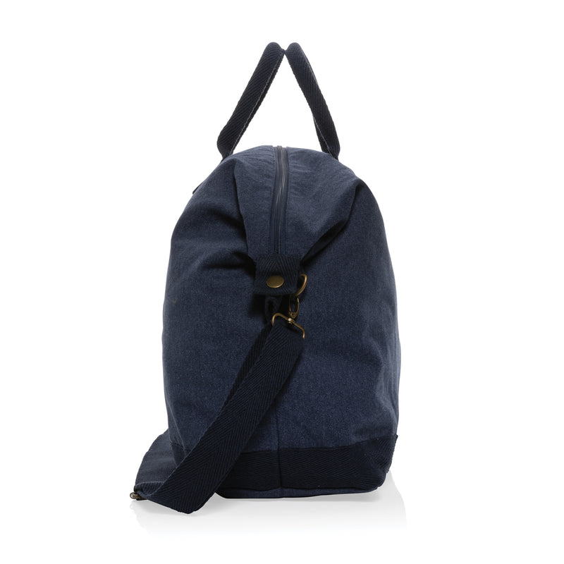 Load image into Gallery viewer, 500 gsm recycled canvas deluxe weekend bag - Custom Wood Designs
