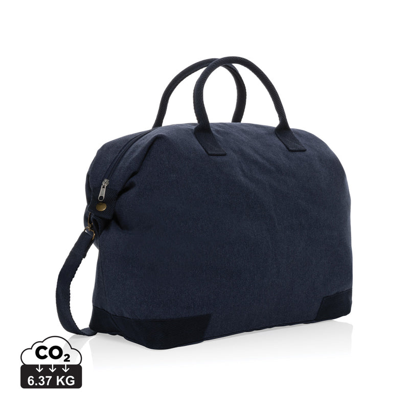 Load image into Gallery viewer, 500 gsm recycled canvas deluxe weekend bag - Custom Wood Designs
