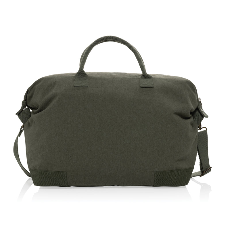 Load image into Gallery viewer, 500 gsm recycled canvas deluxe weekend bag - Custom Wood Designs
