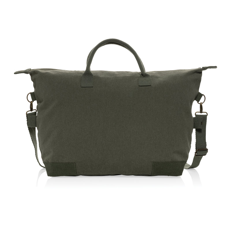 Load image into Gallery viewer, 500 gsm recycled canvas deluxe weekend bag - Custom Wood Designs

