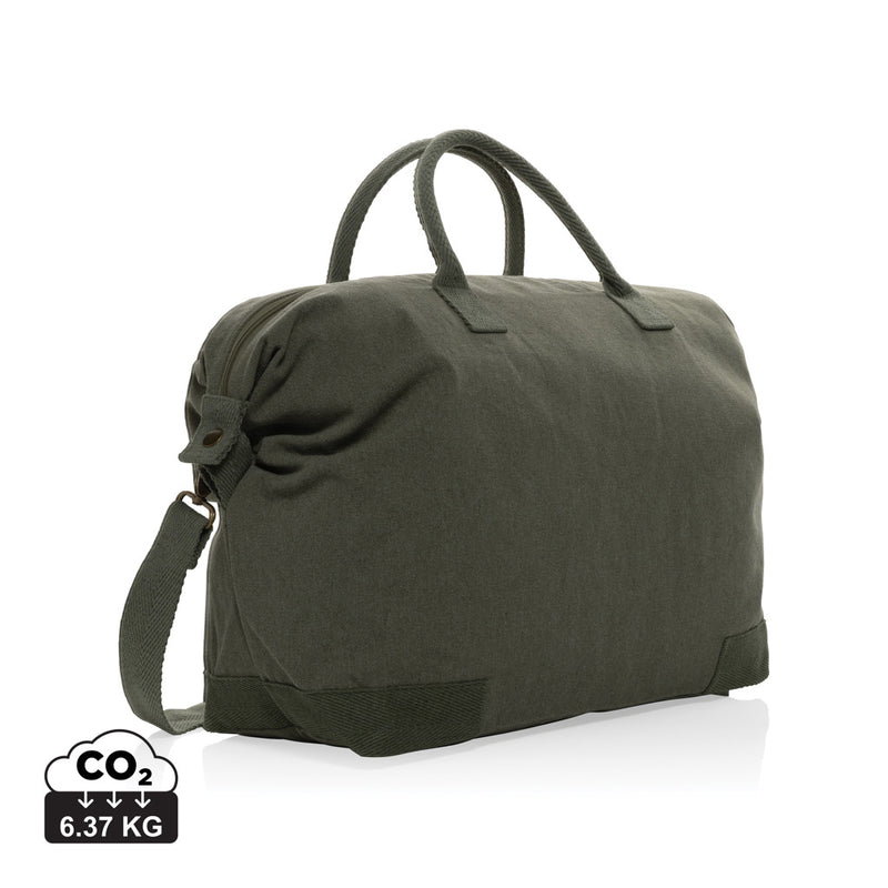 Load image into Gallery viewer, 500 gsm recycled canvas deluxe weekend bag - Custom Wood Designs
