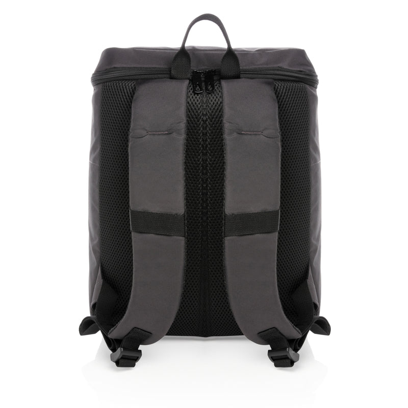 Load image into Gallery viewer, Outdoor Impact AWARE™ RPET cooler backpack by XD Xclusive, featuring insulated interior and adjustable straps for outdoor activities.
