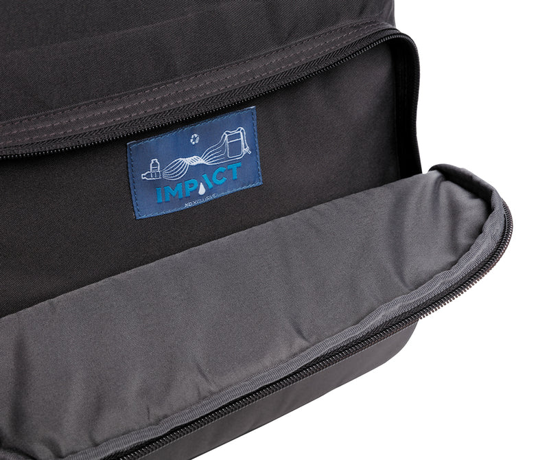 Load image into Gallery viewer, XD Xclusive Impact AWARE™ RPET outdoor cooler backpack with insulated compartments and adjustable straps, ideal for outdoor activities.
